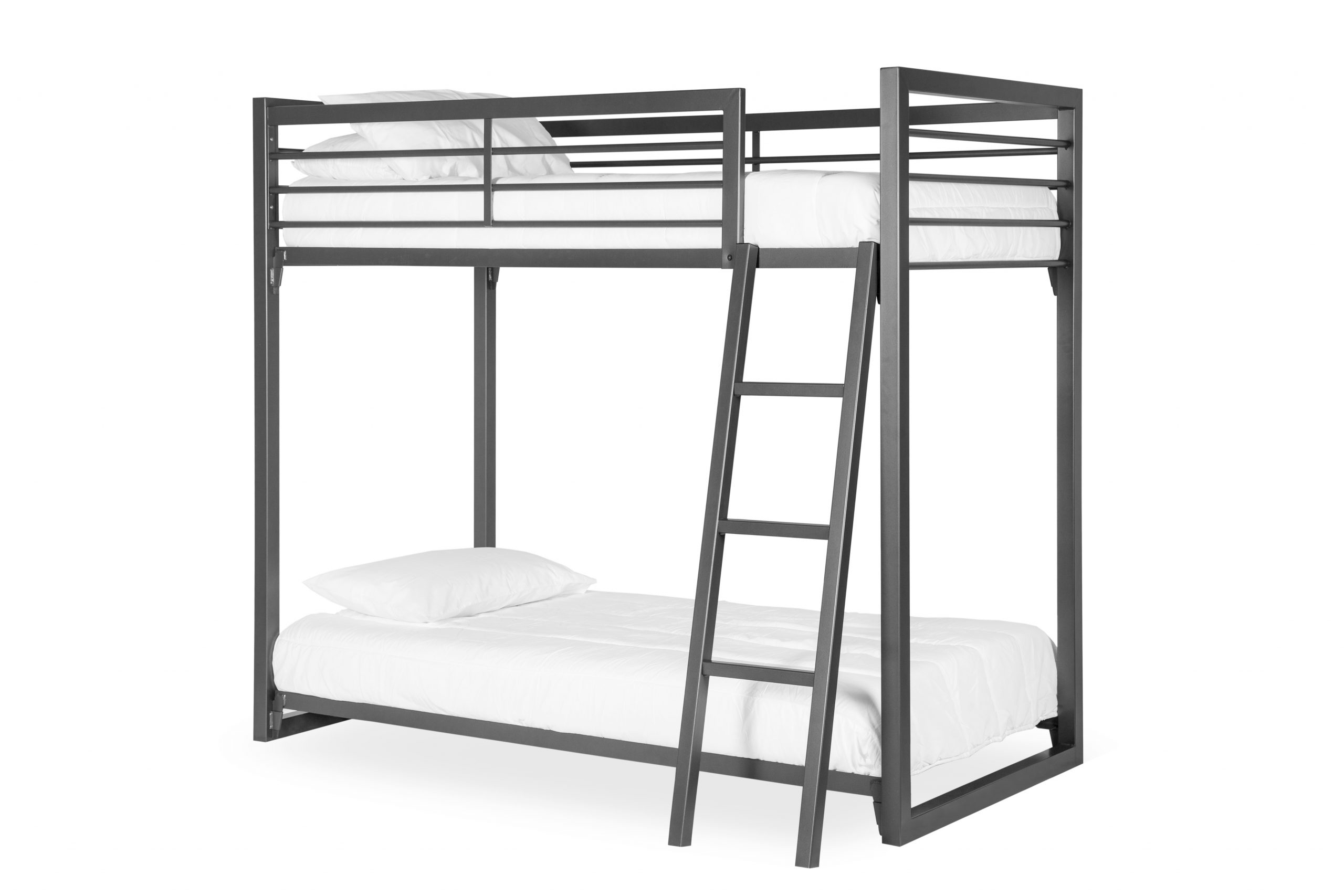 Nash grey steel frame bunk bed by Hypersonic Industries Australia