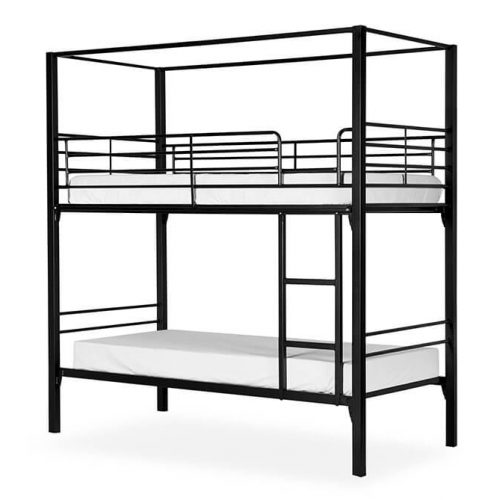 hostel bunk and backpacker bunk steel frame dual bunk bed by Hypersonic Industries Australia