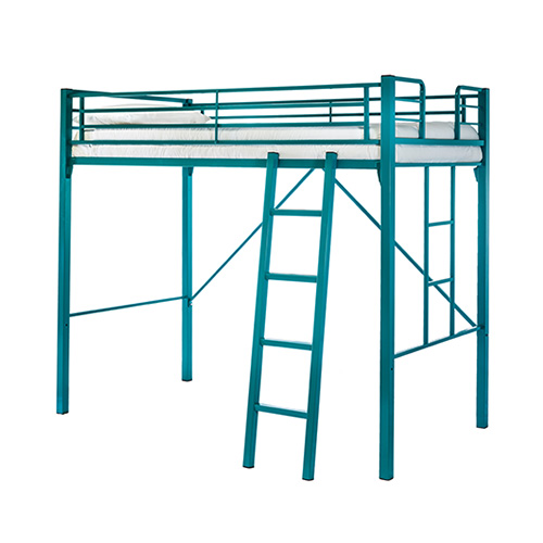 Hypersonic loft bunk metal bunk bed with ladder perfect for kids rooms or hostel bunks